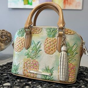 Brahmin Mini Dottie Satchel PapanoPineapple